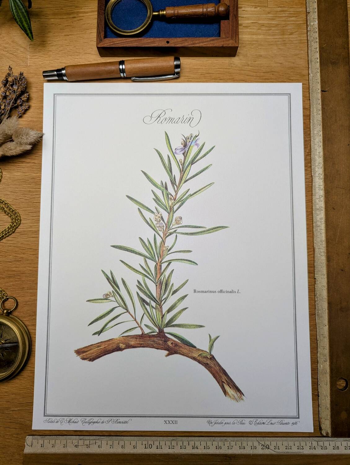 Printed in 1986, Le Romarin.