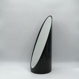 Unghia / lipstick lacquered black tabletop mirror, 70s