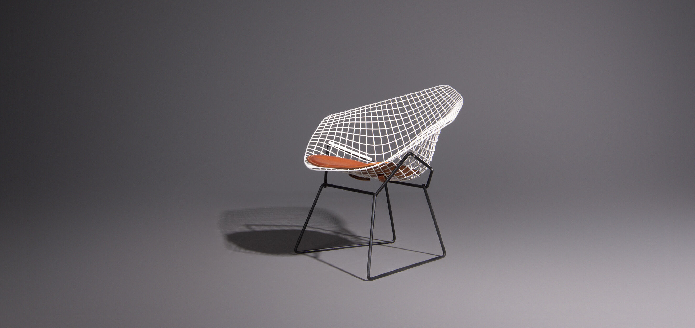Diamond armchair with ottoman by Harry Bertoia for Knoll International