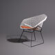 Diamond armchair with ottoman by Harry Bertoia for Knoll International