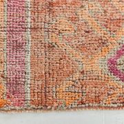Pink & Orange Oriental Vintage Runner Rug, 101x301Cm