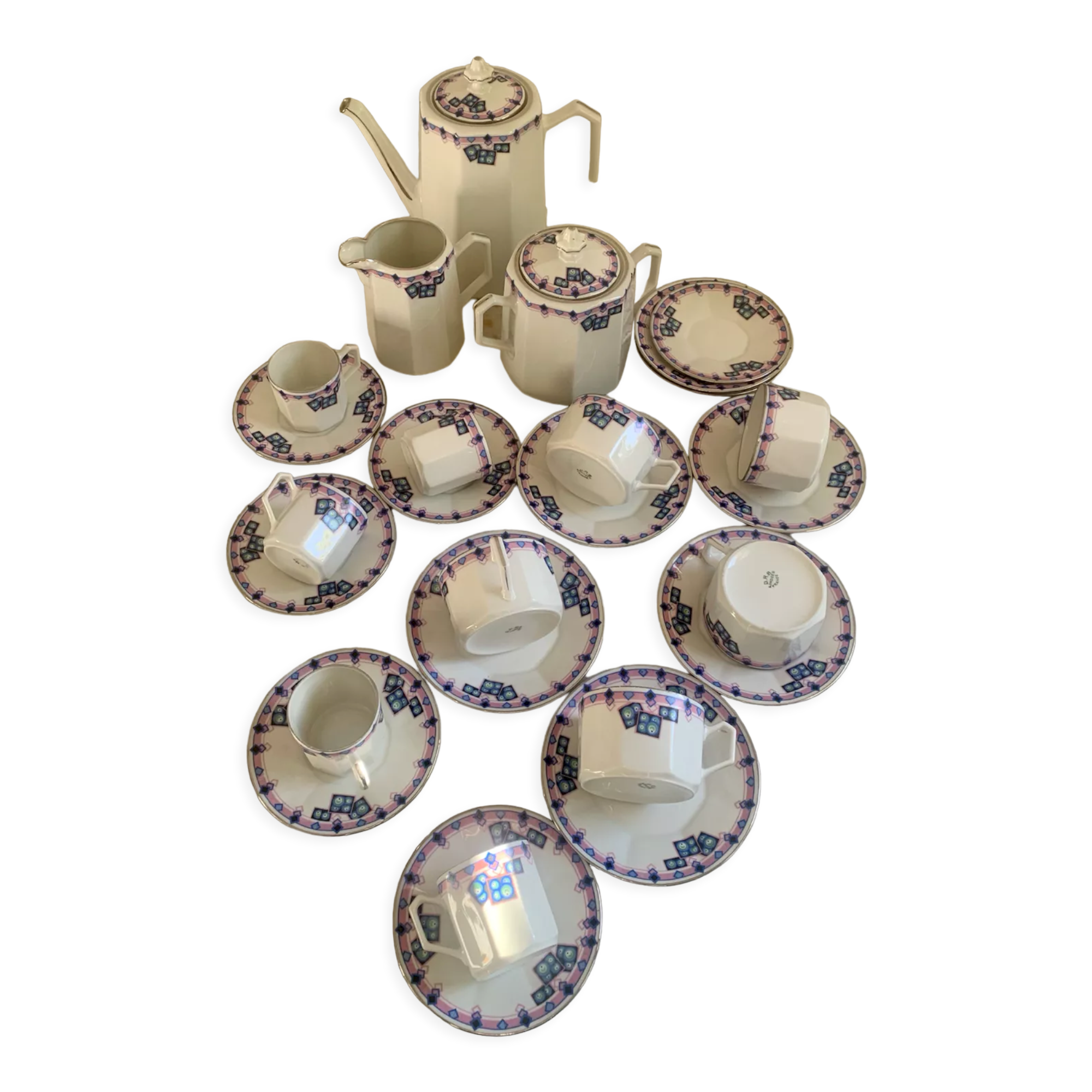 Art Deco coffee and tea service in Limoges