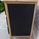 Solid wood 3 drawer chest of drawers in natural and black wood with drawer