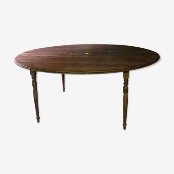 Wooden round table