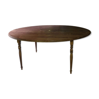 Wooden round table