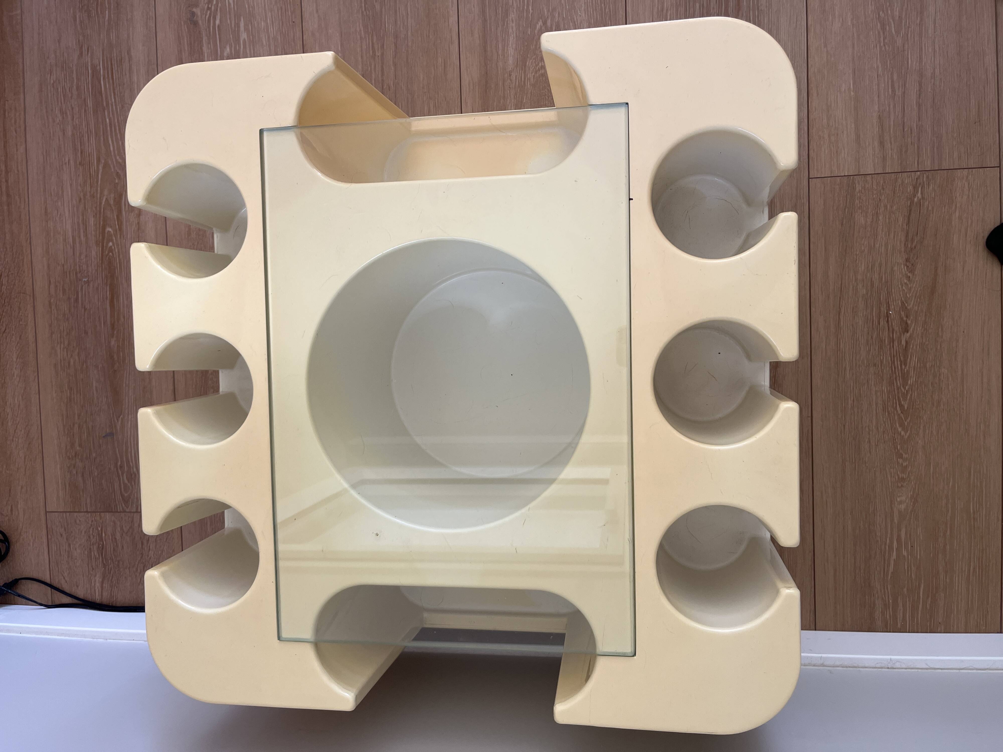 Bacco bar on wheels by Sergio Mazza for Artemide 1967