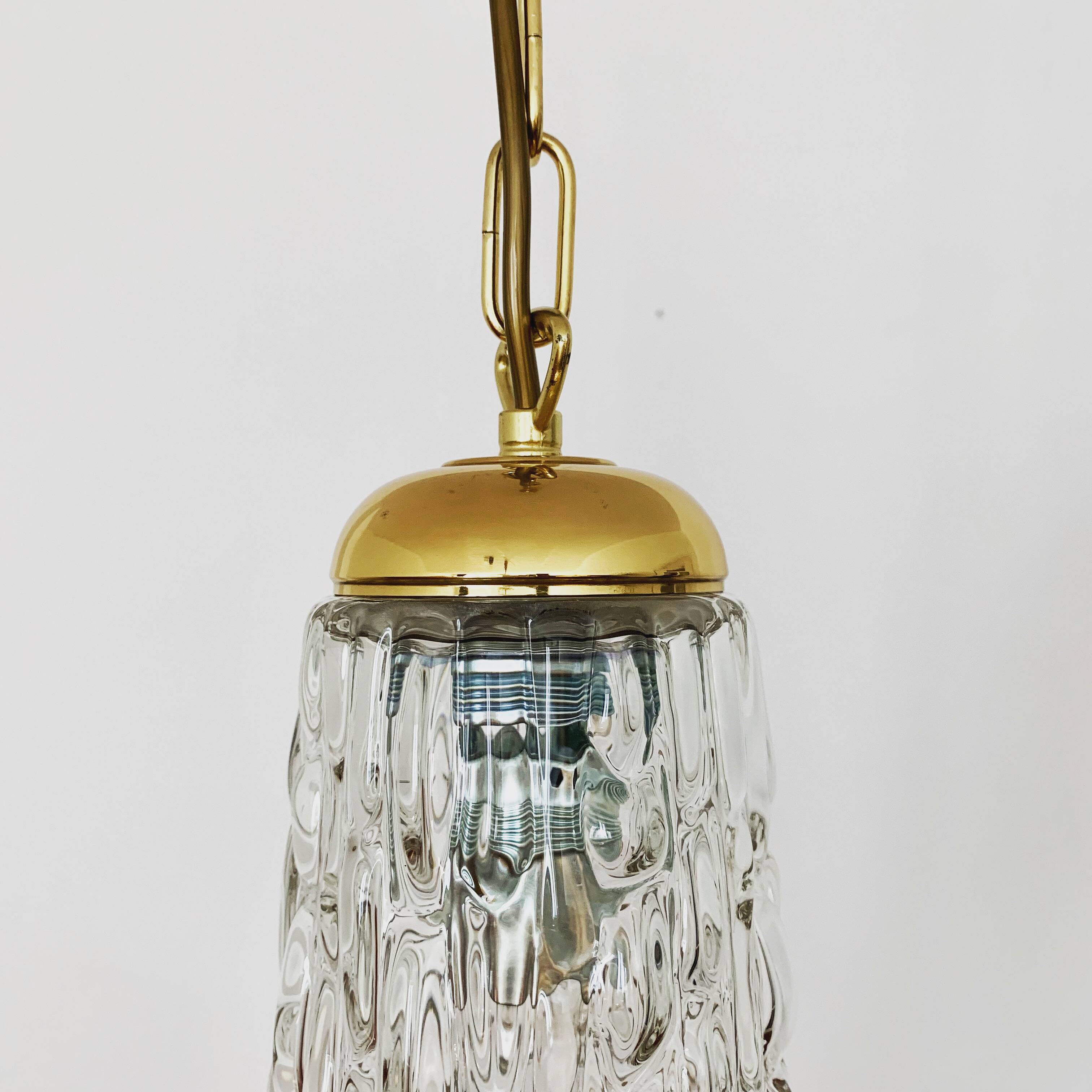 Crystal glass pendant lamp by Rupert Nikoll