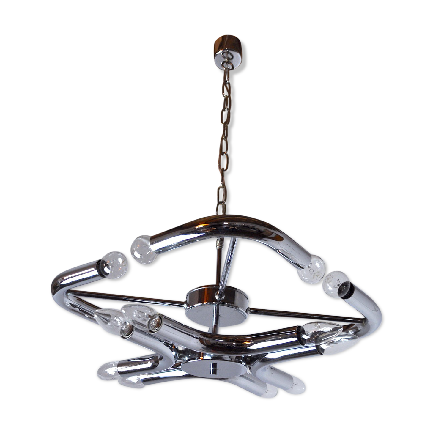 Regency Space-Age chandelier, Italy, 1970