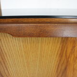 1960s pair of restored bedside tables, czechoslovakia