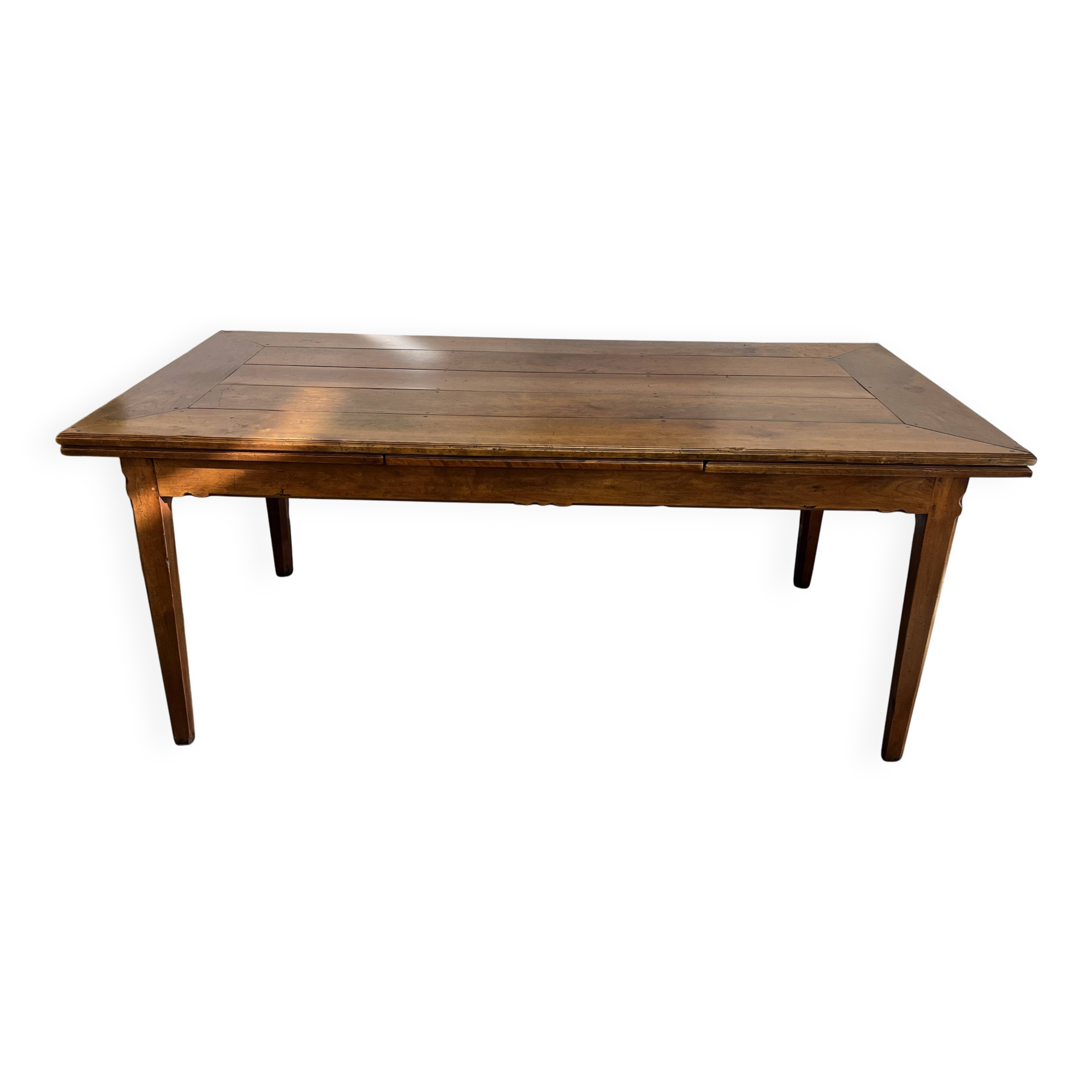 12-person farmhouse table, rustic solid wood 666001