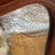Louis Philippe organic curved wavy distressed mirror, ca 1880