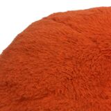 Pouf repose-pieds rond recouvert de peluche en forme de champignon vintage des années 60 et 70