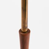 Floor light by Carl Fagerlund for orrefors, brass and teak