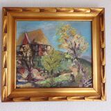 Signed landscape painting
