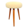 Vintage Swedish Three Legged Sheepskin Stool, 1970