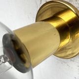 Vintage German Space Age Brass Ceiling Lamp by Motoko Ishii for Staff, 1970s