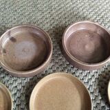 Set of 9 stoneware plates