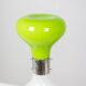Carlo Nason atribution . White and green glass lamp. 1970s.