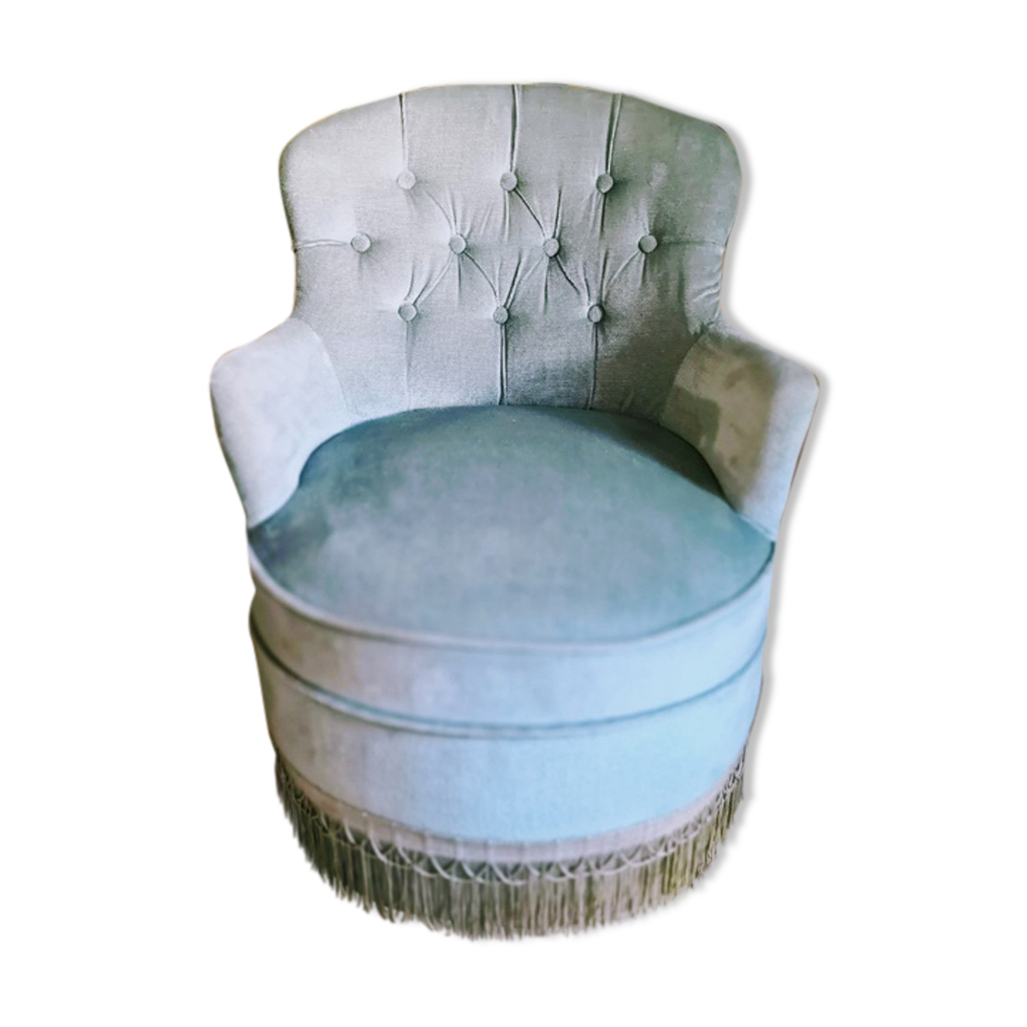 Armchair toad vintage blue duck