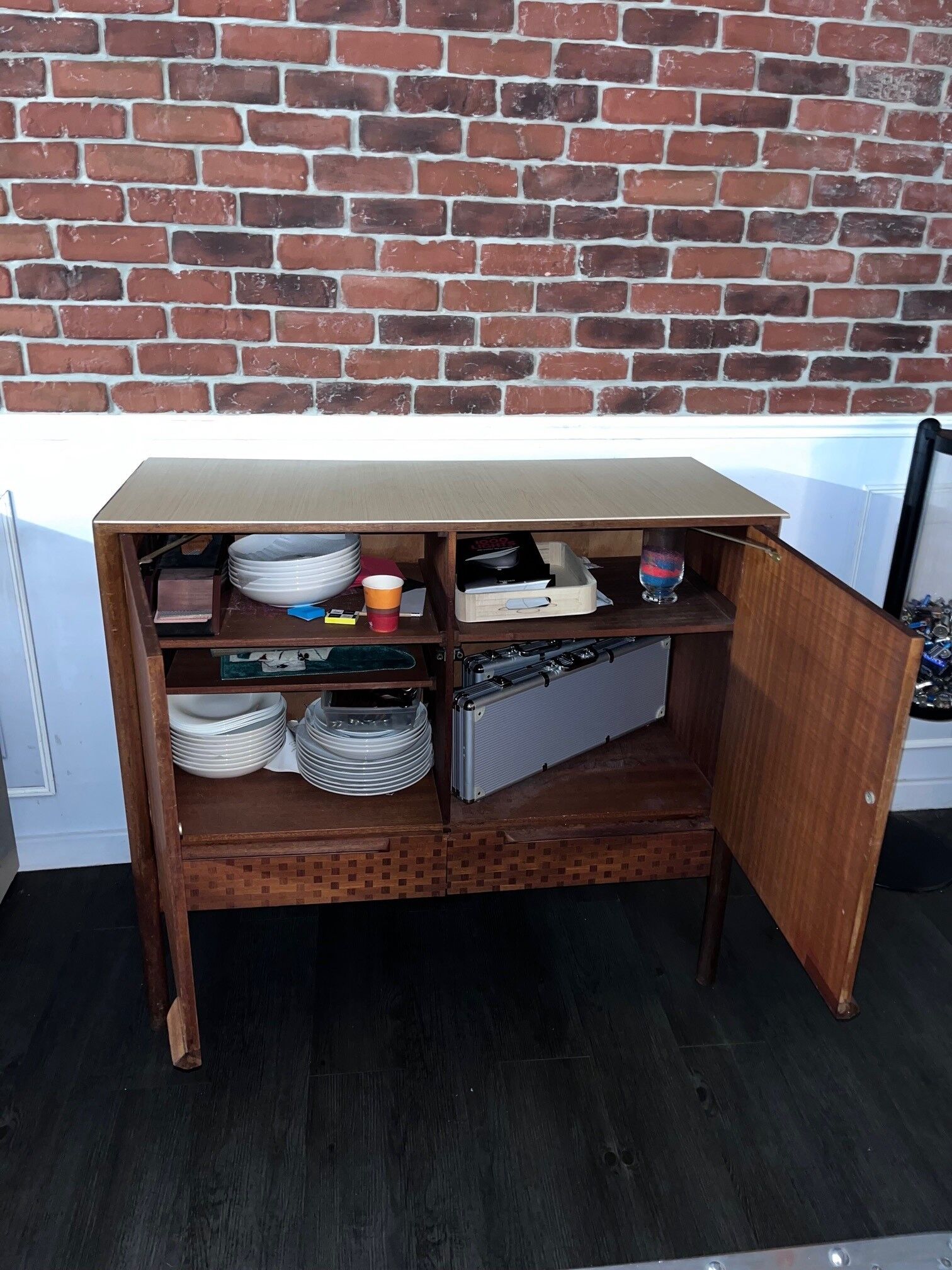 Vintage teak top buffet 1960