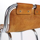 Set of 4 leather barstools