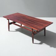 Table basse vintage en palissandre – style scandinave années 60