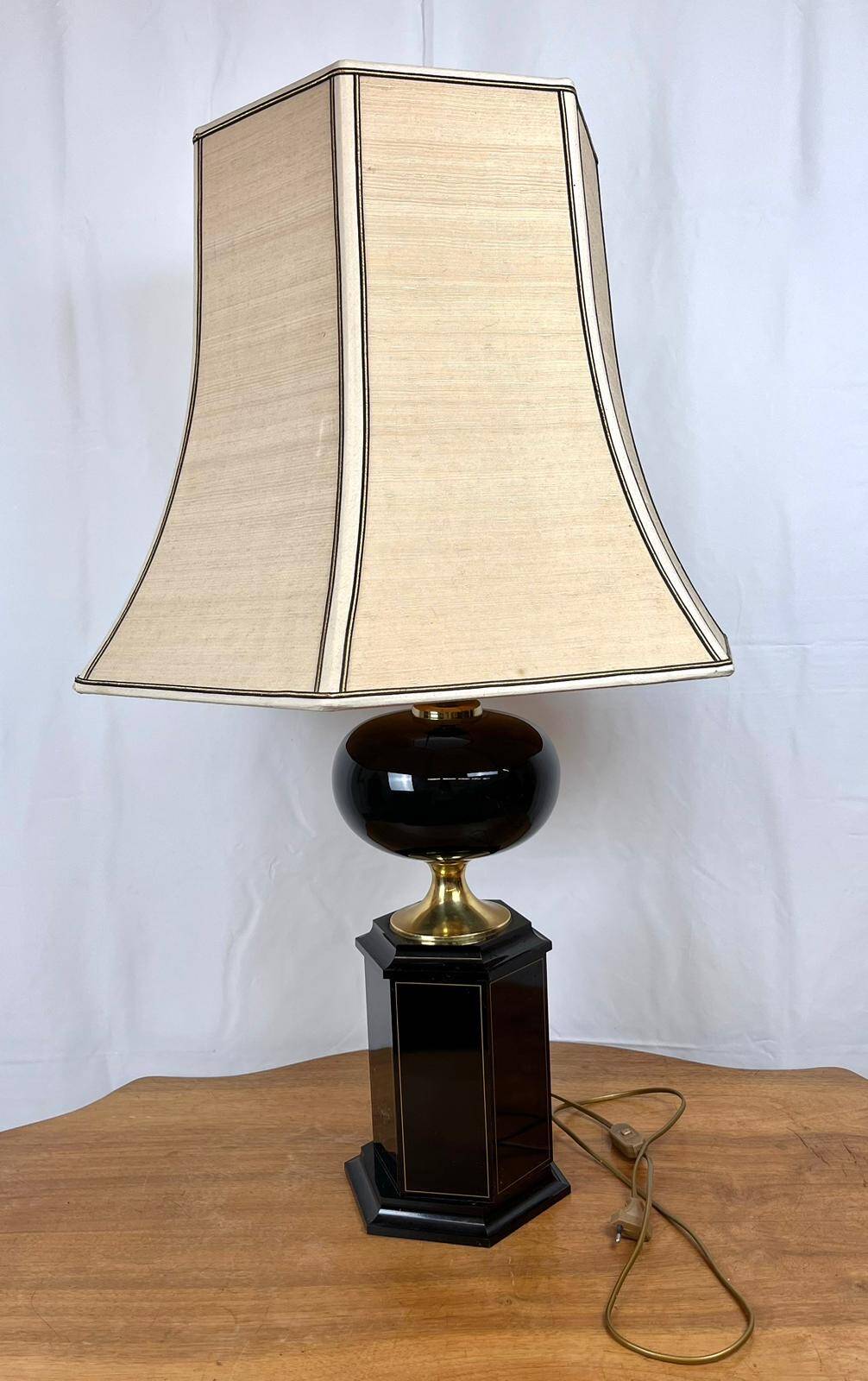 Très grande lampe de bureau Maison Le Dauphin, France, années 1970