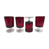 4 Cavalier glasses ruby with white wine