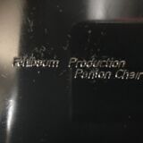 Set of 3 chairs Vintage black Verner Panton