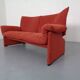 Vintage Two-Seater Palmaria Sofa by Vico Magistretti for Cassina, 1980s