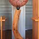 Wood and mother-of-pearl lamp