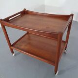 Teak tea cart by Hans J. Wegner for Andreas Tuck, Denmark, 1950s.