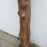 Brutalist tree trunk and oak saddle