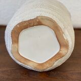 White basket pot cover