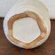 White basket pot cover