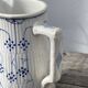 Antique Digoin Sarreguemines blue and white tea set
