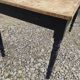 Louis Philippe style 1900s bistro farmhouse table with swivel legs