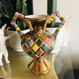 Italian vase harlequin color