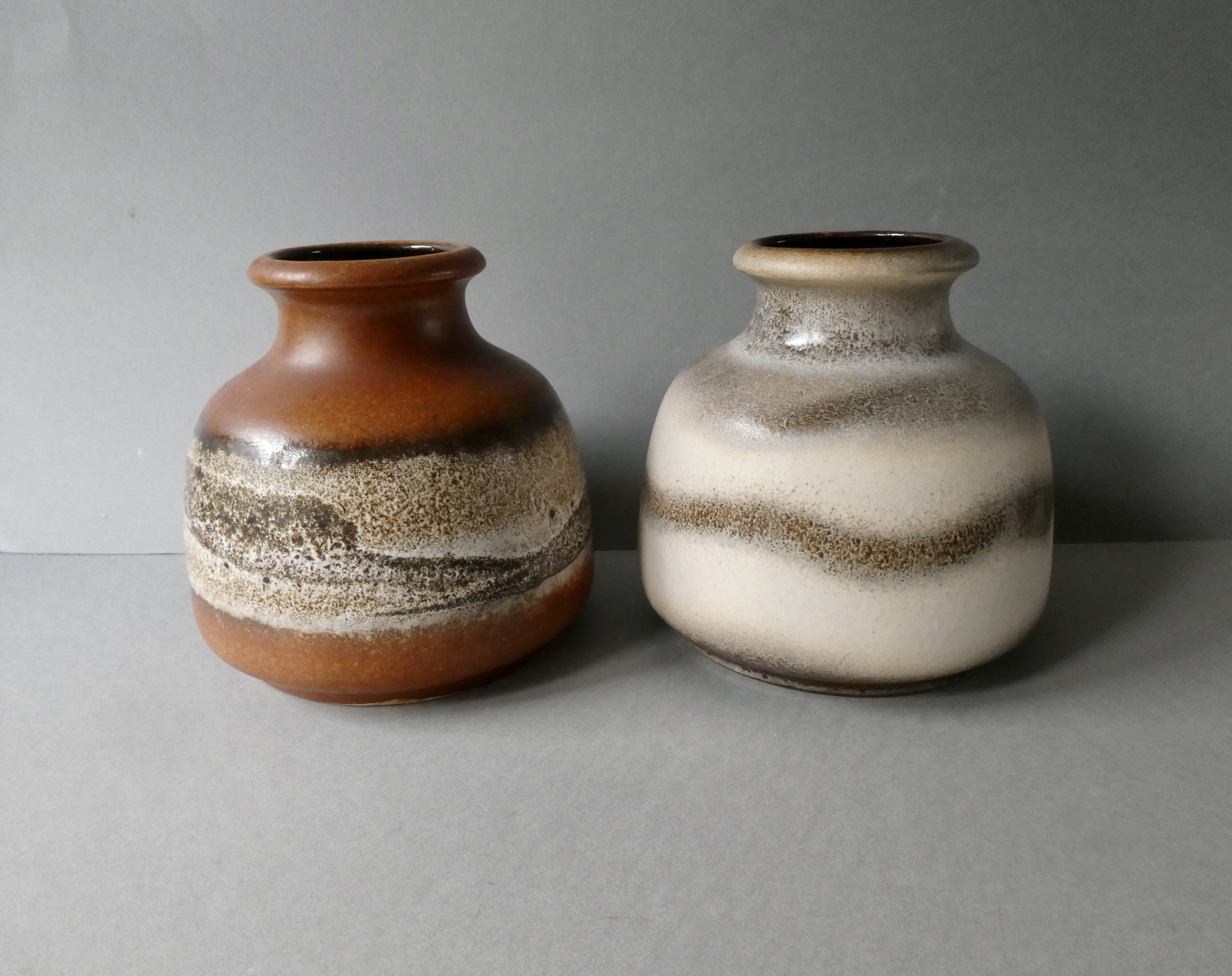 Pair of Germany vases, natural tones
