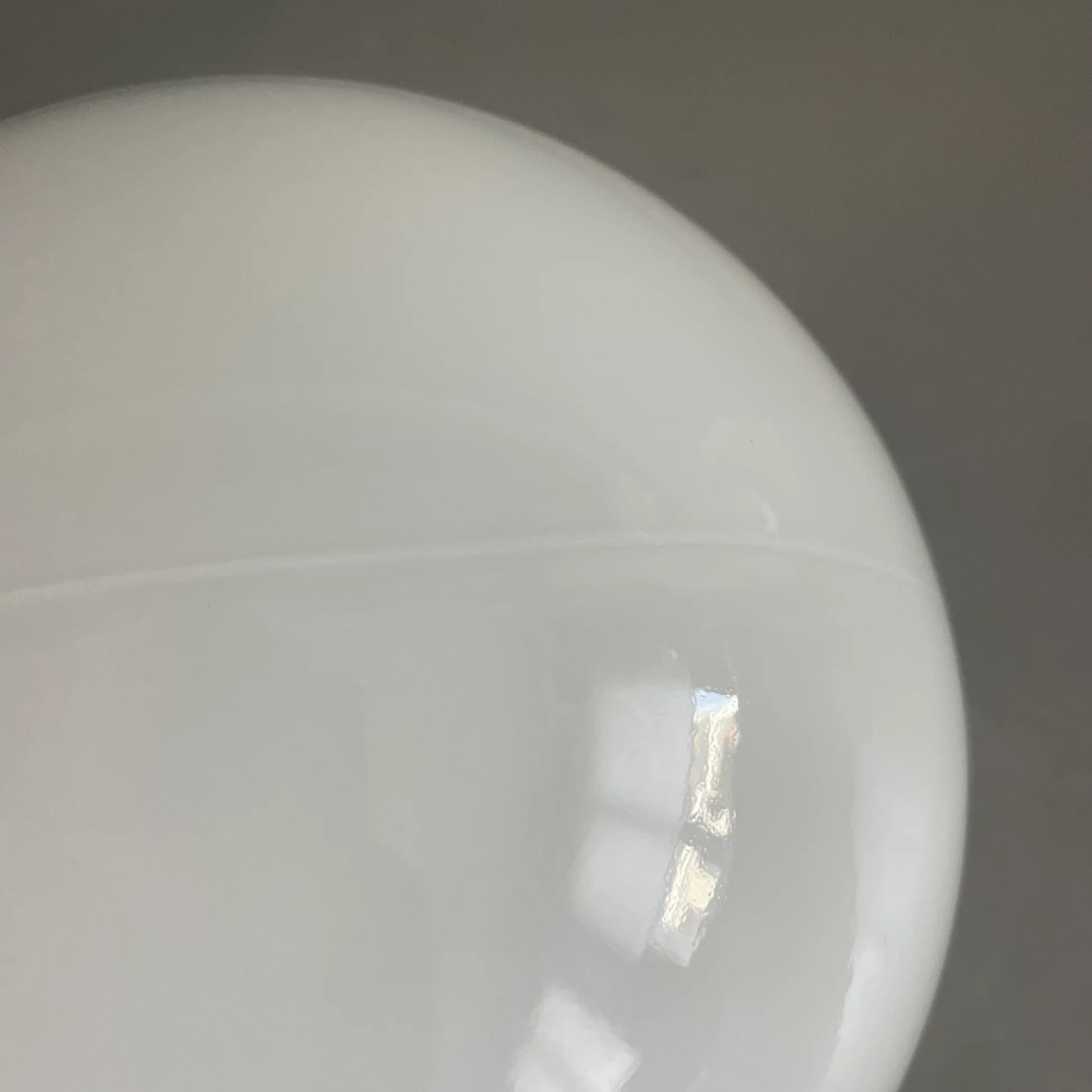 Wall light or ceiling light in porcelain and white glass