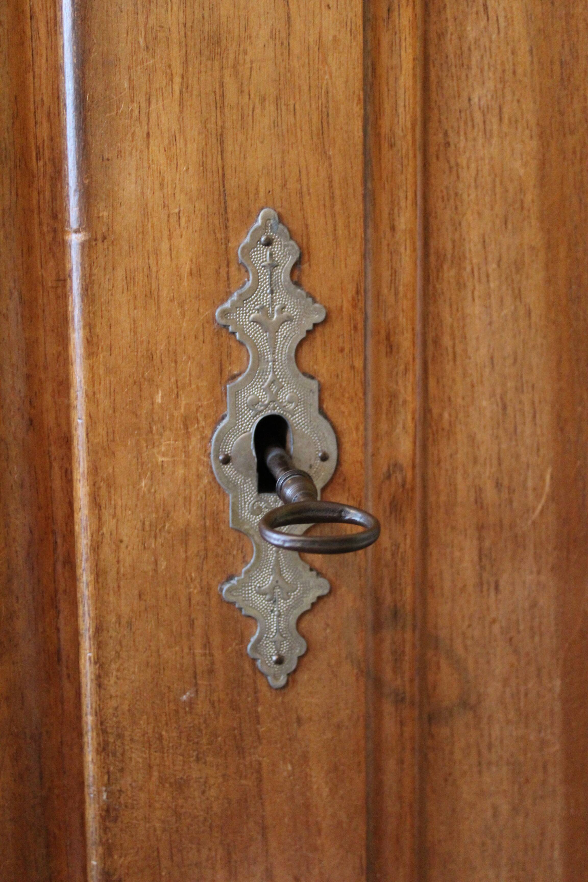 19th century solid wood wardrobe