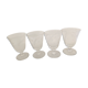 Lot de 4 verres à pied gravés