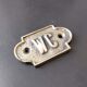 Brass toilet door plates