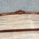 Huge Louis XVI style half-moon mirror in mahogany circa 1850