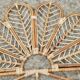Peacock rattan headboard