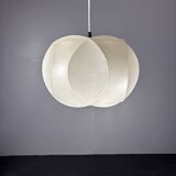 Midcentury space age cocoon hanging pendant ceiling lamp, 1960s