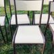 Lot de 10 chaises d'école années 70 blanc