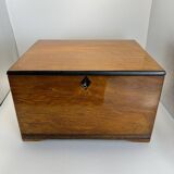 Jugendstil / Art Nouveau Box in Partly Ebonized Solid Oak, Austria, 1900