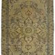 Vintage Turkish Floral Medallion Rug Beige 290 x 164 cm