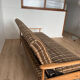 Canapé/day bed vintage tissu tweed à motif 70’s